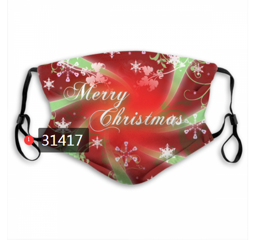 2020 Merry Christmas Dust mask with filter 6->mlb dust mask->Sports Accessory